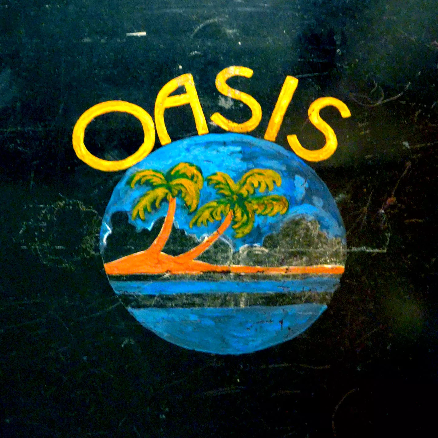 Oasis Door. (Photo by Heather Branstetter, with thanks to Eva Truean and the Bordello Museum)
